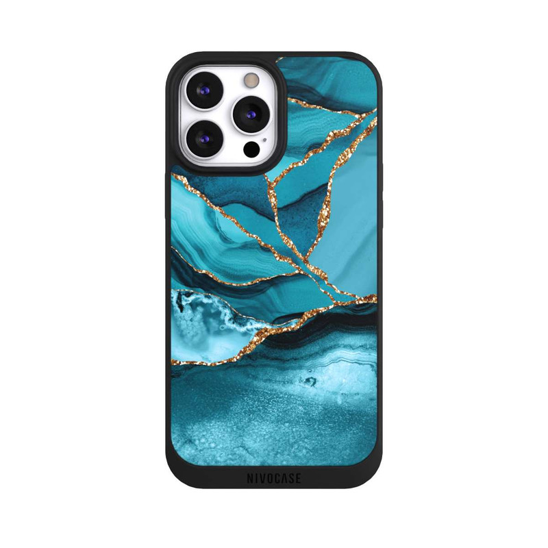 iPhone 13 Pro Max NIVOpure Ice Blue Marble Landscape