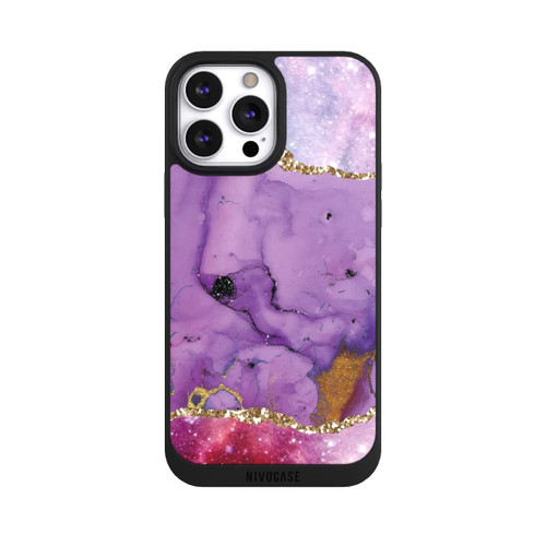 Apple iPhone 13 Pro Max NIVOpure Lila Galaxy Glamour Marble