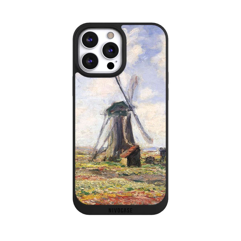 iPhone 13 Pro Max NIVOpure Tulpenfelder mit der Rijnsburger Windmühle von Claude Monet