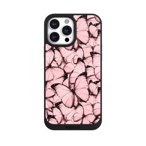 Apple iPhone 13 Pro Max NIVOpure Rosa Schmetterling-Muster