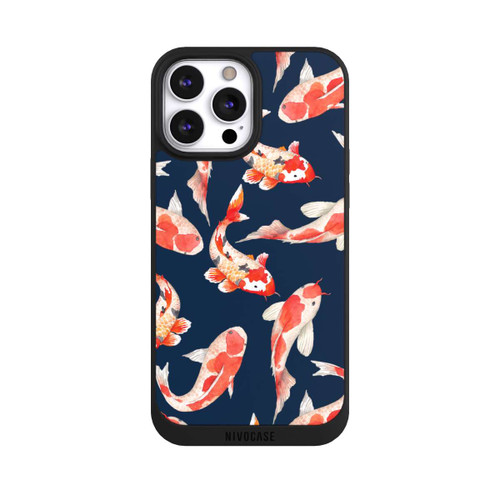 Apple iPhone 13 Pro Max NIVOpure Koi auf blauem Hintergrund