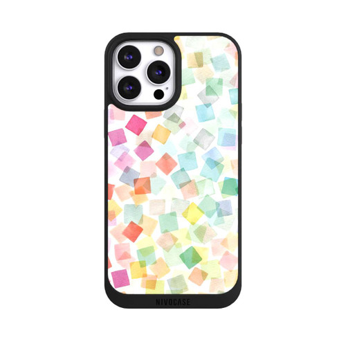Apple iPhone 13 Pro Max NIVOpure Konfetti geometrische Plaids Regenbogen