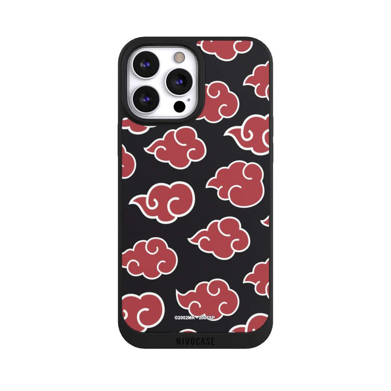 iPhone 13 Pro Max NIVOpure Akatsuki Pattern Black Big