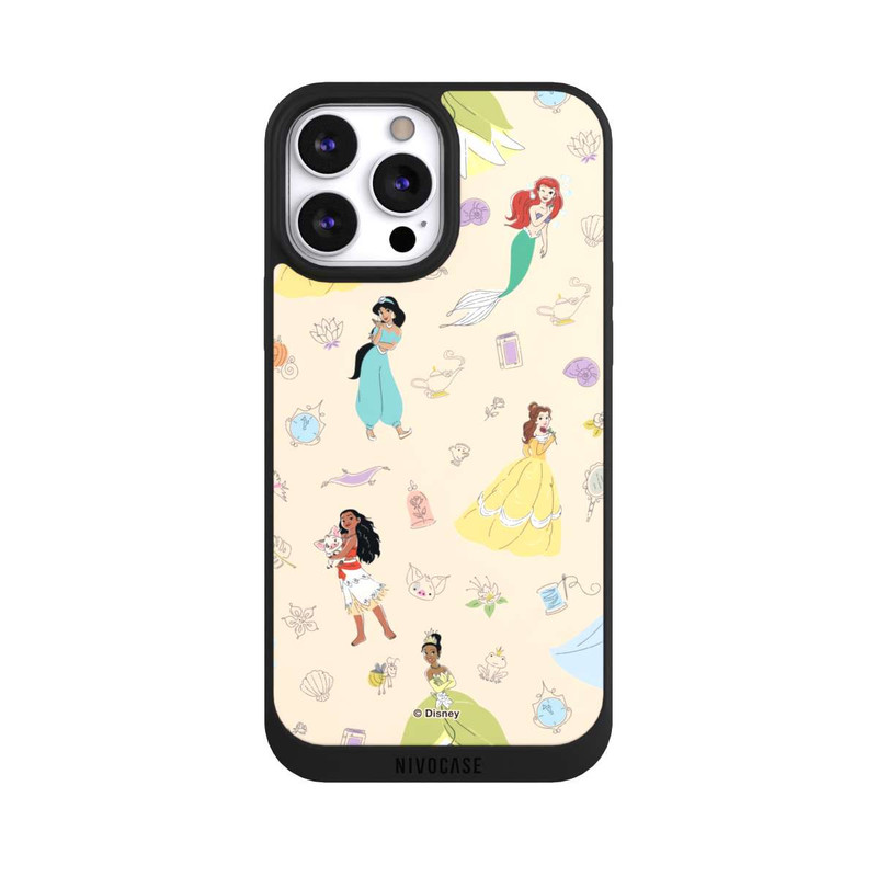 iPhone 13 Pro Max NIVOpure Princess Pattern Beige Disney Princess