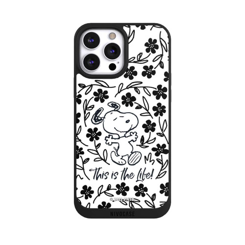 Apple iPhone 13 Pro Max NIVOpure Snoopy schwarz und weiß This Is The Life