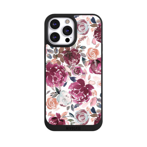 Apple iPhone 13 Pro Max NIVOpure Herbstpfingstrosen und Rosen in Rosa