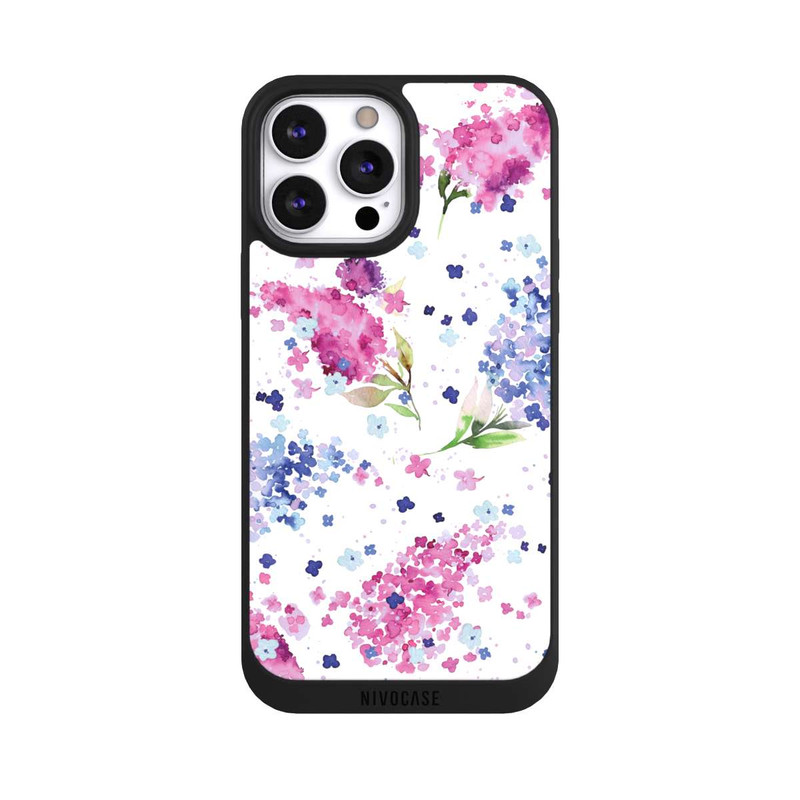 iPhone 13 Pro Max NIVOpure Hortensien Lila und Rosa Blumen