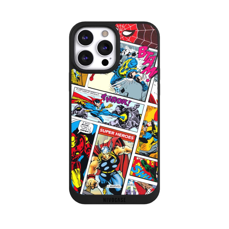 iPhone 13 Pro Max NIVOpure Marvel Retro Comic Blue