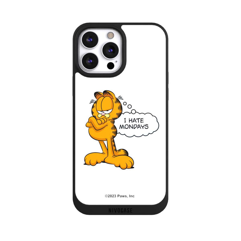 iPhone 13 Pro Max NIVOpure Garfield I Hate Mondays Weiß
