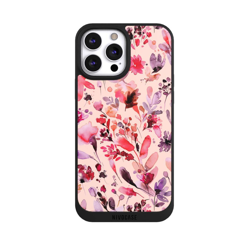 iPhone 13 Pro Max NIVOpure Künstlerische Blumen Viva Magenta