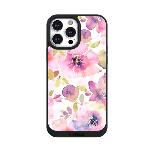 Apple iPhone 13 Pro Max NIVOpure Tapete mit rosa Blumen
