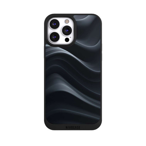 Apple iPhone 13 Pro Max NIVOpure Black Waves Texture