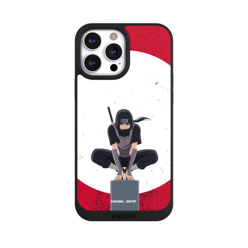 iPhone 13 Pro Max NIVOpure Itachi Uchiha Symbol Roter Hintergrund