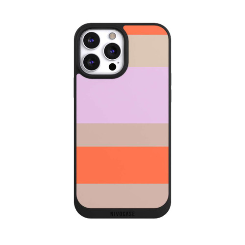 Apple iPhone 13 Pro Max NIVOpure Moca Lila Orange Stripes