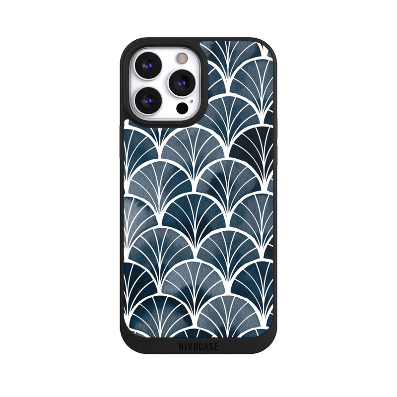 iPhone 13 Pro Max NIVOpure Botanische Brise Art Deco Grau