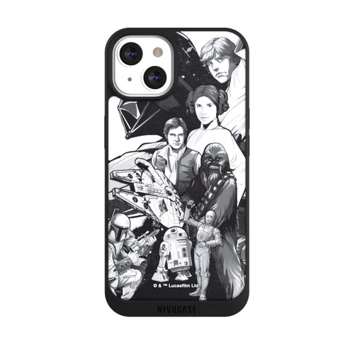 Apple iPhone 13 NIVOpure Star Wars Characters - Black and White