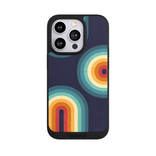 Apple iPhone 14 Pro NIVOpure Double Rainbow on Blue