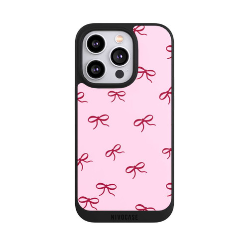 Apple iPhone 14 Pro NIVOpure Bows Red Pink Pattern