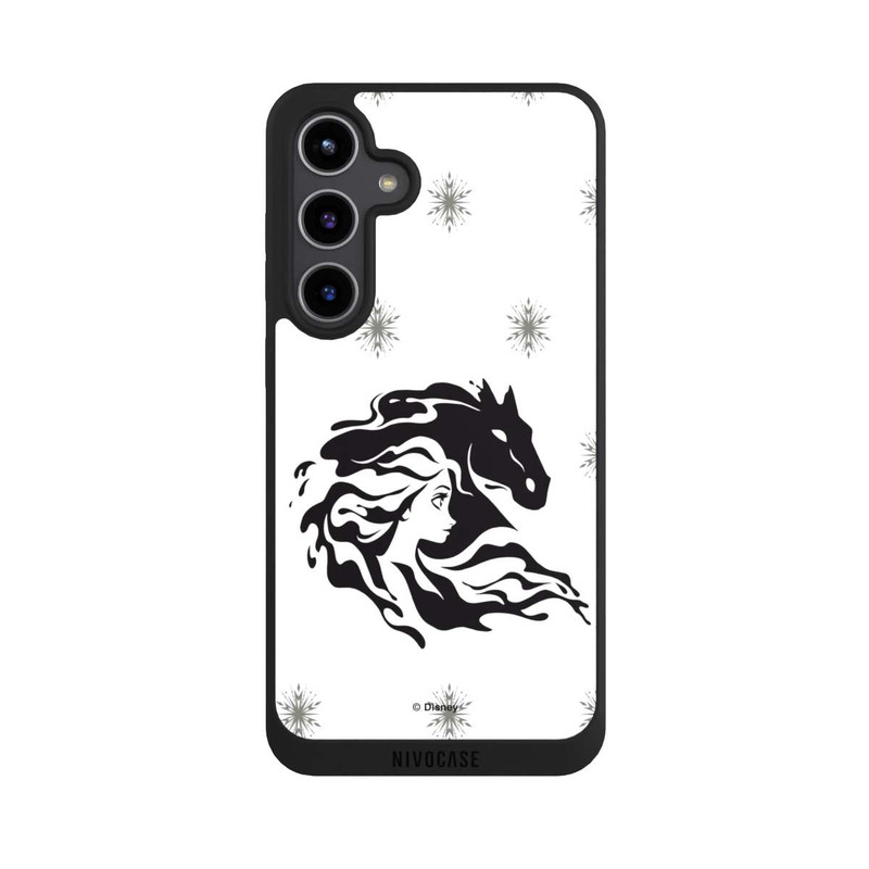 Galaxy S24 + NIVOpure Elsa Waterhorse Frozen Black and White