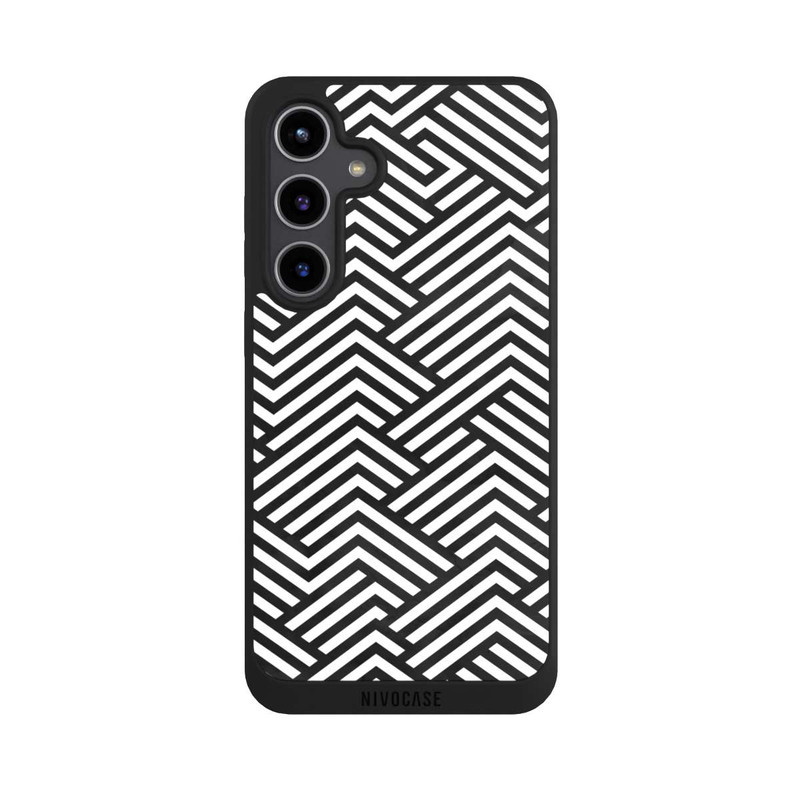 Galaxy S24 + NIVOpure ZigZag noir et blanc