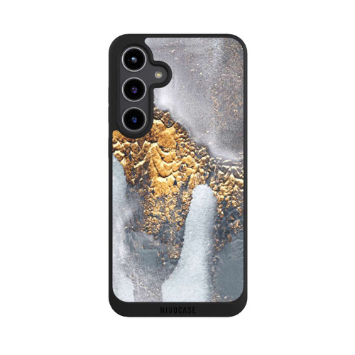 Samsung Galaxy S24+ NIVOpure Concrete Gold Glitter Look