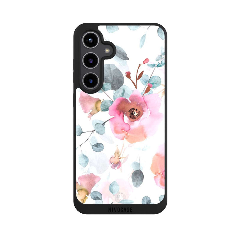 Galaxy S24 + NIVOpure Watercolour Flower Wallpaper