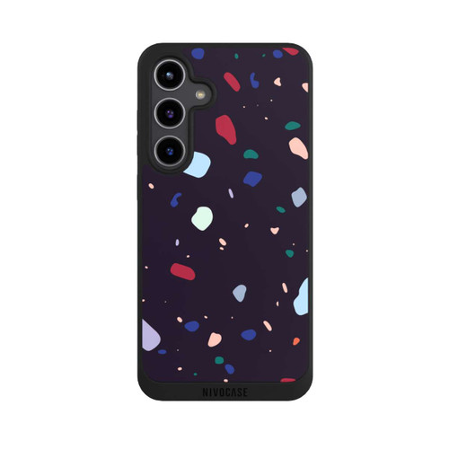 Samsung Galaxy S24+ NIVOpure Terrazzo arrondi foncé moderne