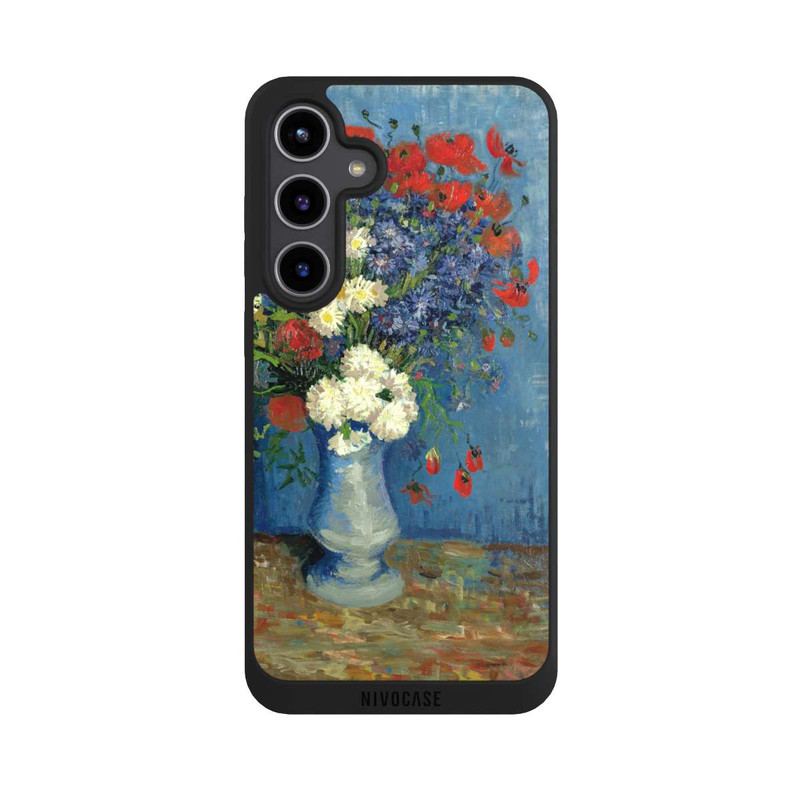 Galaxy S24 + NIVOpure Still Life Vase with Cornflowers and Poppies by Vincent Van Gogh