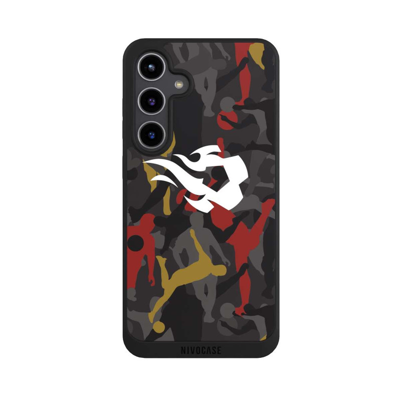 Galaxy S24 + NIVOpure Belgian Red Flames Camouflage