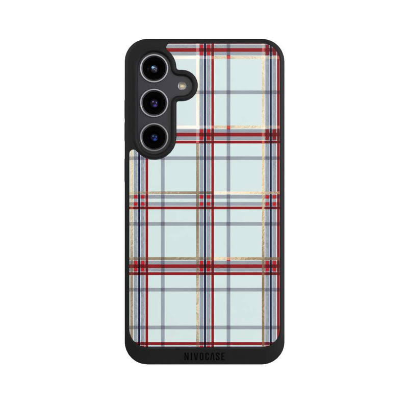 Galaxy S24 + NIVOpure Tartan Blue