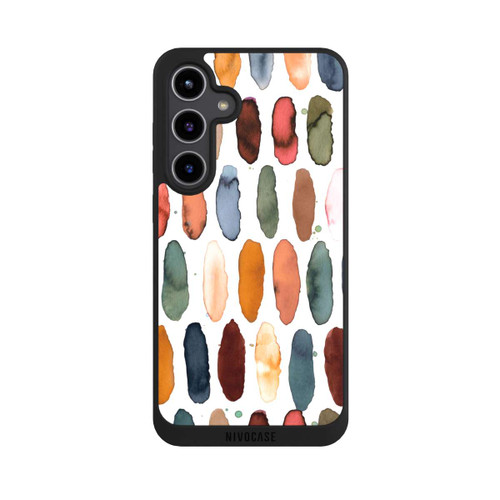 Samsung Galaxy S24+ NIVOpure Traits d'aquarelle Minéral Terracotta