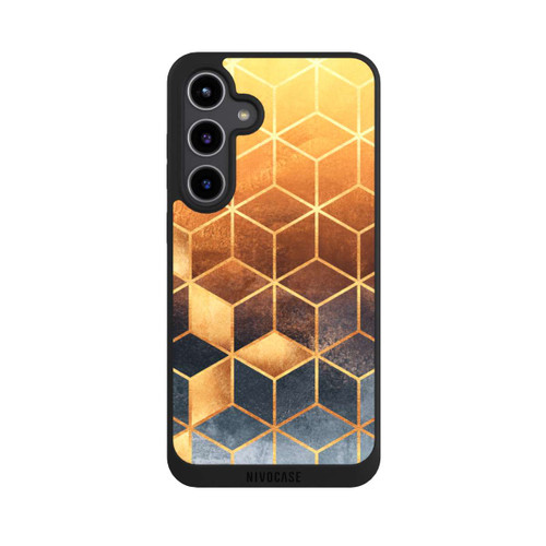 Samsung Galaxy S24+ NIVOpure Golden Gradient Cubes