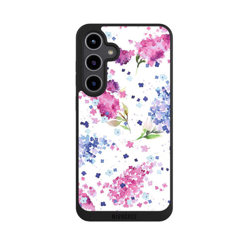 Samsung Galaxy S24+ NIVOpure Hortensias Floraux Lilas Rose