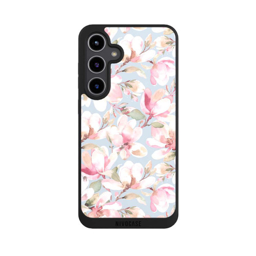 Samsung Galaxy S24+ NIVOpure Fleurs de magnolia rose pastel