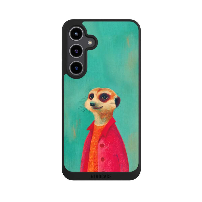 Galaxy S24 + NIVOpure Erdmännchen Grün Illustration