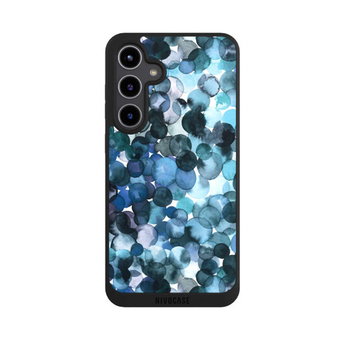 Samsung Galaxy S24+ NIVOpure Watercolor Dots Blue Pattern