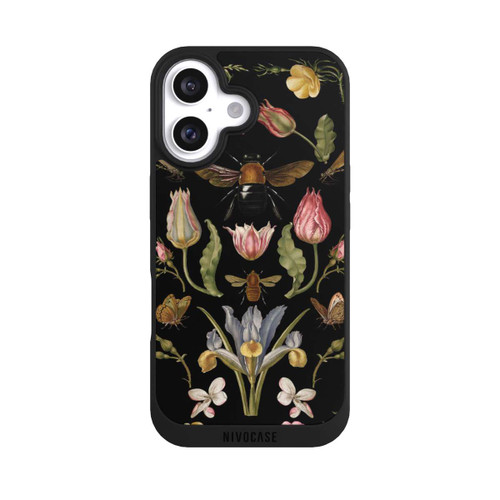Apple iPhone 16 NIVOpure Wild Flower and Bee Black