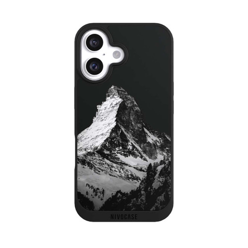 Apple iPhone 16 NIVOpure Snow Capped Mountains grey
