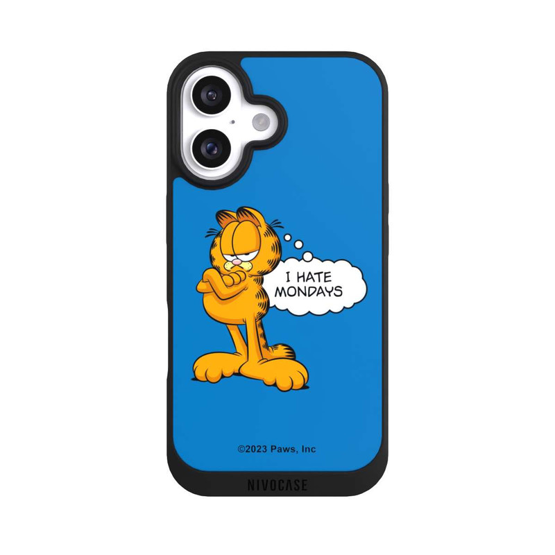 iPhone 16 NIVOpure Garfield I Hate Mondays Blue