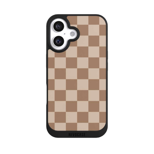 Apple iPhone 16 NIVOpure Brown check