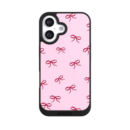 Apple iPhone 16 NIVOpure Bows Red Pink Pattern