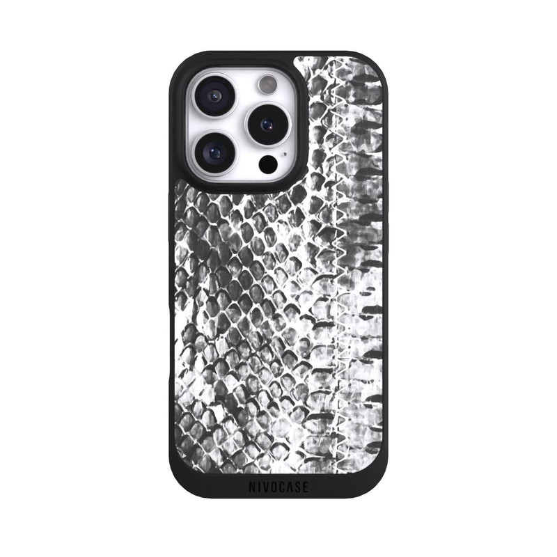 iPhone 16 Pro NIVOpure Charcoal snake pattern