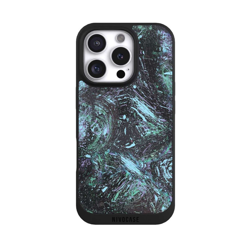 iPhone 16 Pro NIVOpure Abstract Dripping Dust Purple