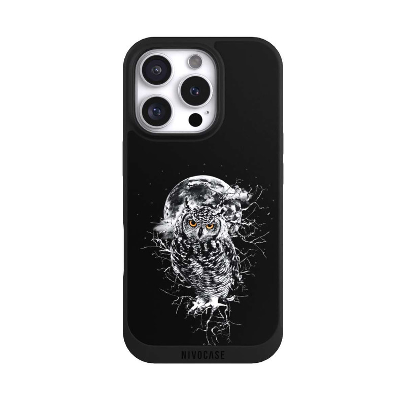iPhone 16 Pro NIVOpure Owl in black/white