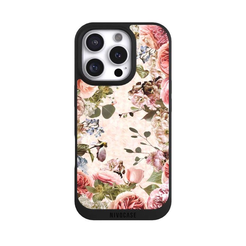iPhone 16 Pro NIVOpure Flower Frame Peonies Pastel