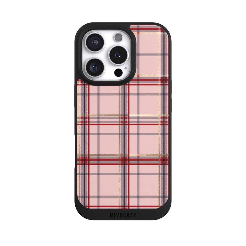 iPhone 16 Pro NIVOpure TARTAN PINK
