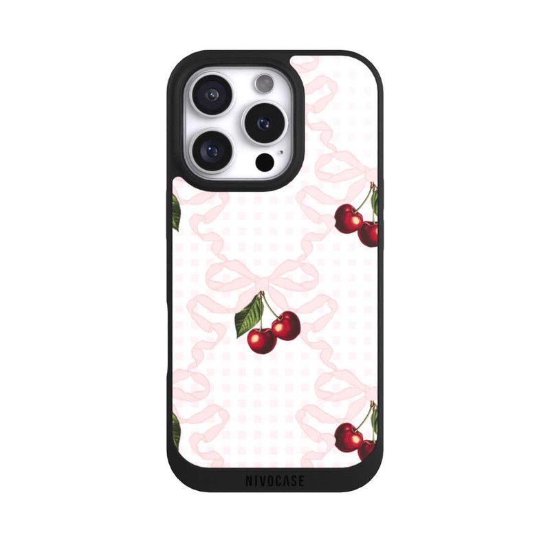 iPhone 16 Pro NIVOpure Motif cerise rose