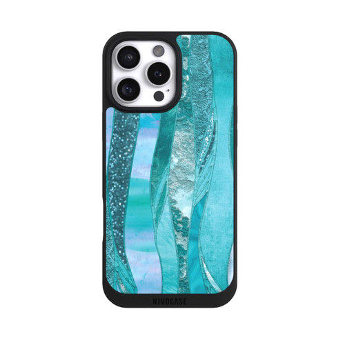 Apple iPhone 16 Pro Max NIVOpure Blue Glamour Glitter Look