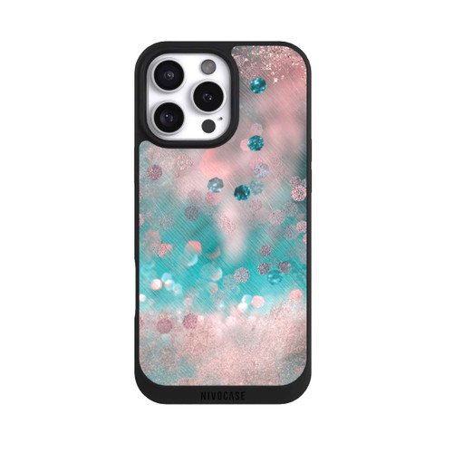 Apple iPhone 16 Pro Max NIVOpure Turquoise Glamour Glitter Look