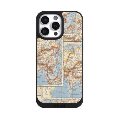 Apple iPhone 16 Pro Max NIVOpure World Map Vintage
